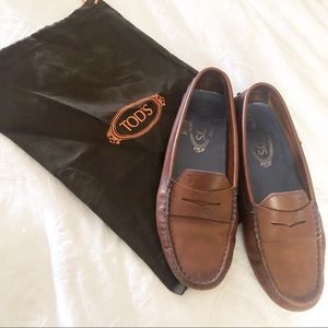 Tod’s leather penny loafers